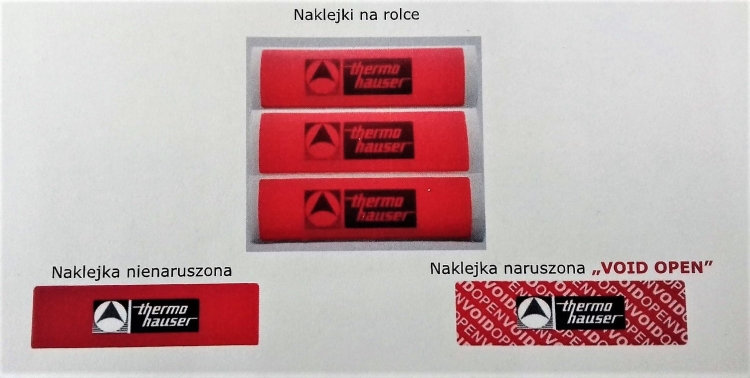 Naklejka zabezpieczająca - plomba - 100 sztuk/rolka 2