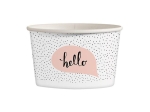 Miski na lody 360 ml - PASTELE MIX WZORÓW - 25 szt./opak.