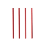 Słomki papierowe czerwone, średnica 7 mm, długość 15 cm - 200 szt./opak.