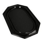 Patera cateringowa plastikowa czarna 450 x 300 mm - 10 szt./opak.