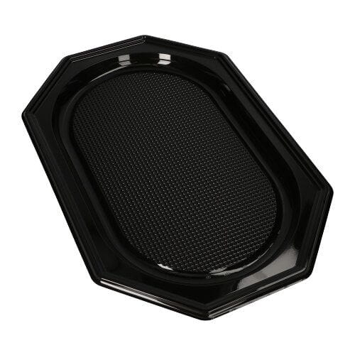 Patera cateringowa plastikowa czarna 450 x 300 mm - 10 szt./opak.