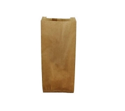 Torebka papierowa fałdowa brązowa 7,5 x 2,5 x 19 cm - 1000 szt./opak