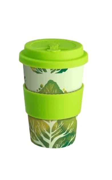 Kubek na kawę wielokrotnego użytku z łusek ryżu 340 ml Green Tree