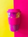 Kubek na kawę wielokrotnego użytku z łusek ryżu 340 ml Pink Forest 3