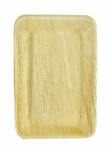 Talerz z liści palmowych prostokątny 24 x 16,5 cm - 25 szt./opak.