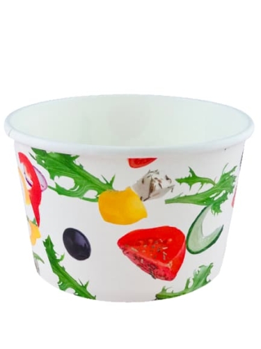 Miski papierowe na sałatkę "To Go", średnica 125 mm, 600  ml - 50 szt./opak