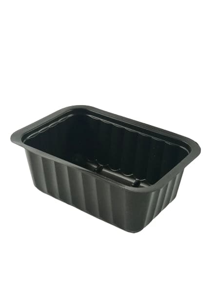 Pojemnik PP 375 ml czarny - 137 x 96 x 50 mm - 100 szt./opak