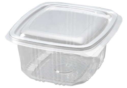 Pojemnik PET z łączonym wieczkiem - 375 ml - 50 szt./opak.