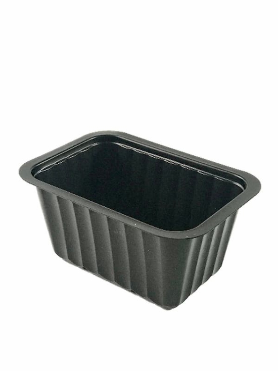 Pojemnik PP 480 ml, 137 x 96 x 66 mm, czarny - 100 szt./opak.