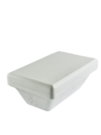 Pojemnik termoizolacyjny na lody Gel 1500 ml z pokrywą biały - 50 szt./opak.