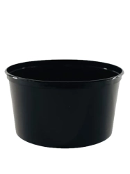 Pojemnik PP okrągły na zupę  - 500 ml czarny - 50 szt./opak.
