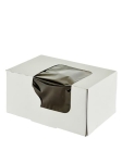 Pudełko cukiernicze z okienkiem klejone 16,5 x 11 x 8 cm - 50 szt./opak.