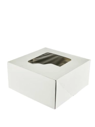 Pudełko cukiernicze z okienkiem klejone 18 x 18 x 9 cm - 50 szt./opak.