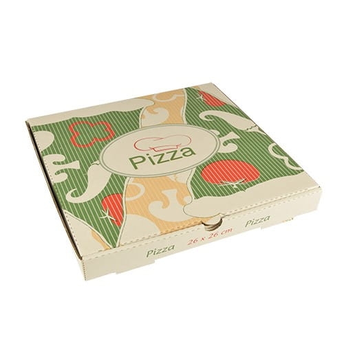 Karton na pizzę 26 x 26 cm 100% celuloza - 100 szt./opak.