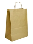 Torba papierowa brąz z uchwytem skręcanym 30,5 x 17 x 42,5 cm - 100 szt/opak