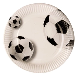 Talerz papierowy średnica 23 cm Soccer - 10 szt./opak.