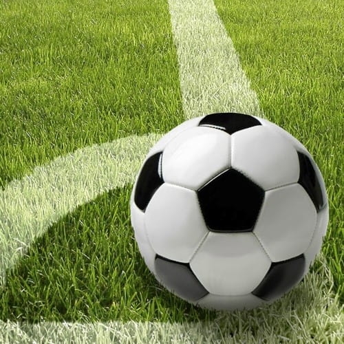 Serwetki, 3-warstwowe składane w 1/4  33 cm x 33 cm "Football" - 20 szt./opak 2