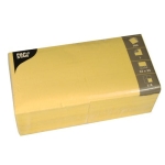 Serwetki 1-warstwowe składane 1/4 33 x 33 cm żółty - 500 szt./opak.