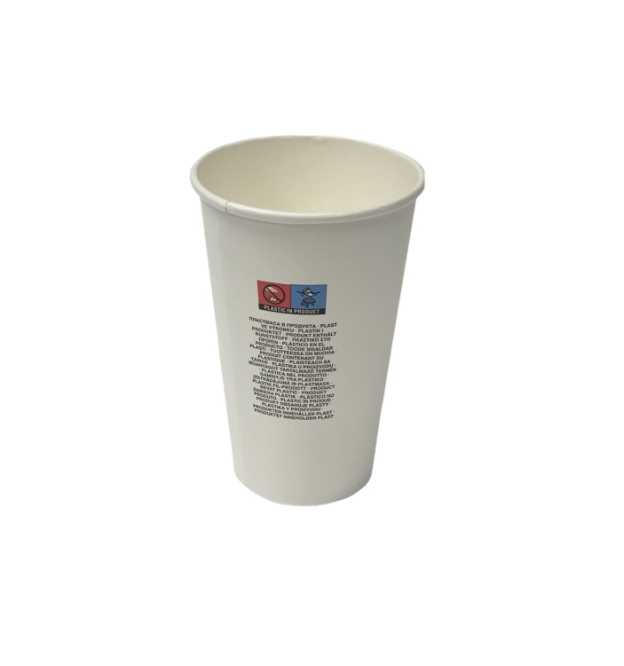 Kubki papierowe na kawę 480 ml biały 90 mm - 50 szt./opak. 2