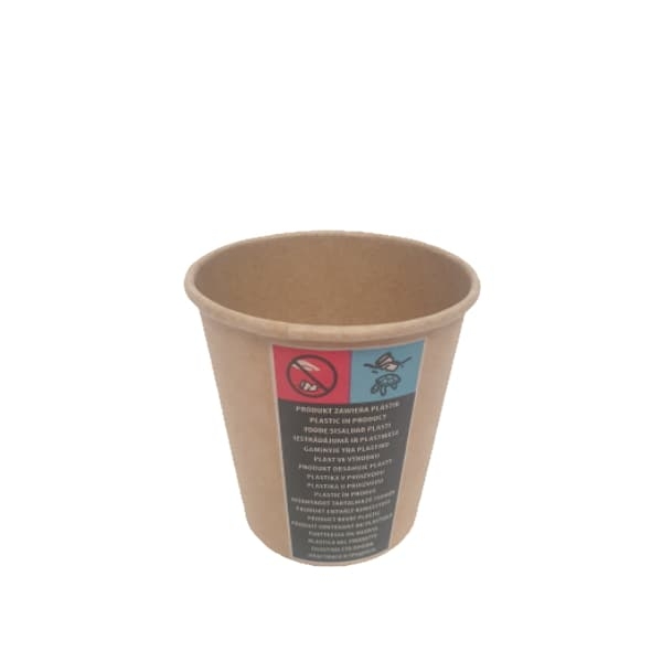 Kubek KRAFT papierowy na kawę 100 ml (60) - 100 szt./opak. 2