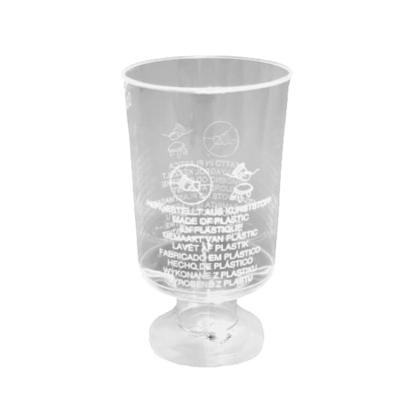 Kieliszek plastikowy do wina 100 ml krystaliczny - 15 szt./opak.