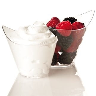 FINGERFOOD Kubek PS 120 ml, Kropla 9,5 x 6,5 cm - 50 szt./opak.