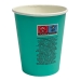 Kubki papierowe na kawę 240 ml turkusowy 80 mm - 50 szt./opak 2
