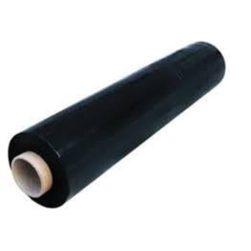 Folia stretch czarna waga brutto 2,5 kg/rolka