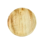 Talerz z liści palmowych okrągły średnica 23 cm - 6 szt./opak.