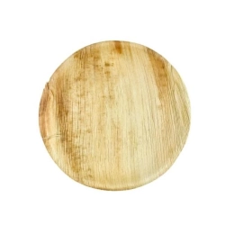 Talerz z liści palmowych okrągły średnica 23 cm - 6 szt./opak.