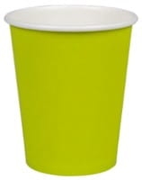 Kubki papierowe na kawę 240 ml kiwi 80 mm - 50 szt./opak.