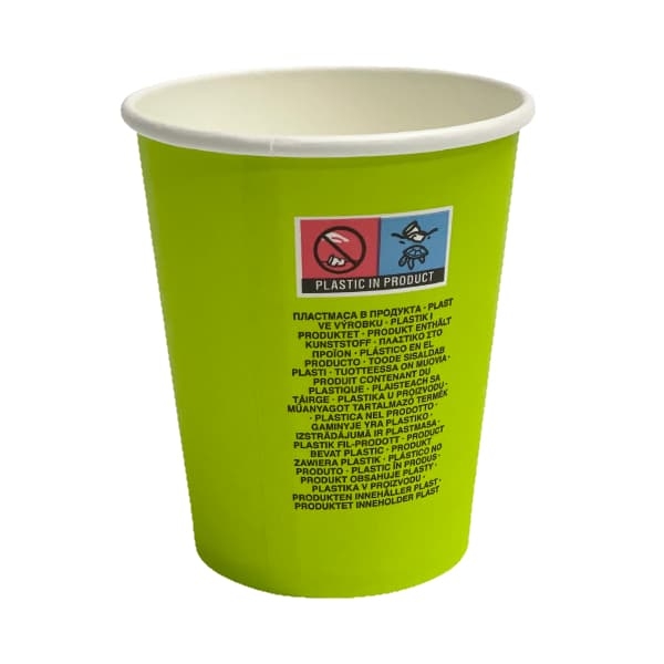 Kubki papierowe na kawę 240 ml kiwi 80 mm - 50 szt./opak. 2