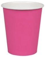 Kubki papierowe na kawę 240 ml różowy 80 mm - 50 szt./opak.