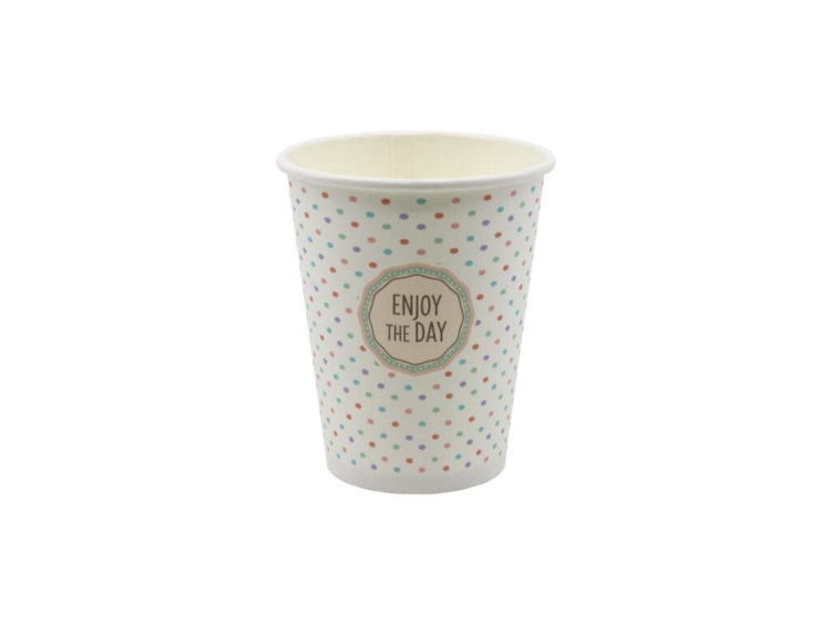 Kubki papierowe na kawę 300 ml mix pastele 90 mm - 50 szt./opak. 4