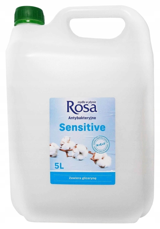 Mydło antybakteryjne w płynie Rosa Sensitive kanister 5 l