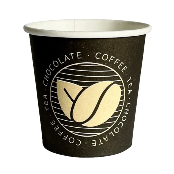 Kubki papierowe na kawę Liść Ziarno 100 ml espresso (62) - 50 szt./opak.