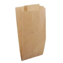Torebka papierowa fałdowa brązowa 18 x 8 x 43 cm - 1000 szt./opak.