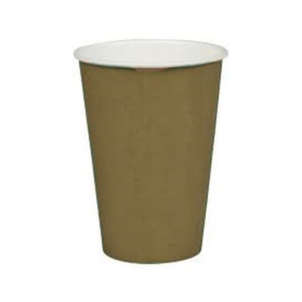 Kubki papierowe vendingowy brąz/biały 200 ml (70) - 100 szt/opak.
