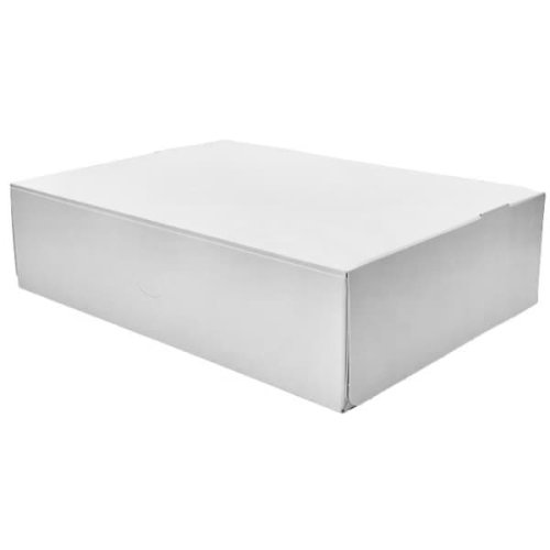 Pojemnik kartonowy biały 31 x 22 x 8 cm - 15 szt./opak.