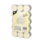 Świece podgrzewacze Tealight, średnica 37 mm, wysokość 16 mm biały - 30 szt./opak.