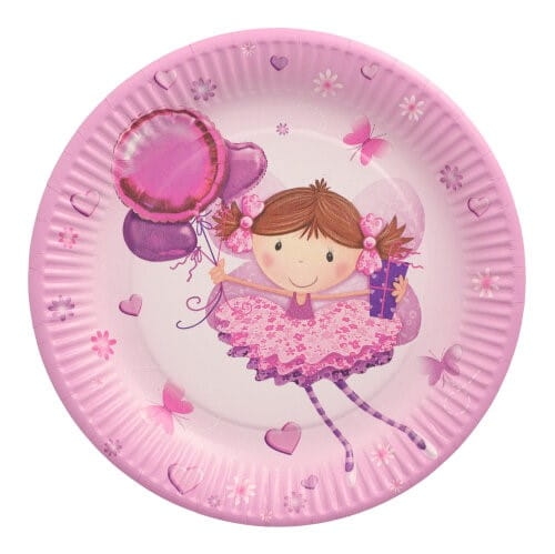Talerz papierowy 23 cm Little Dancer - 10 szt./opak