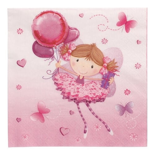 Serwetki 3-warstwowe składane 1/4, 33 x 33 cm Little Dancer - 20 szt./opak