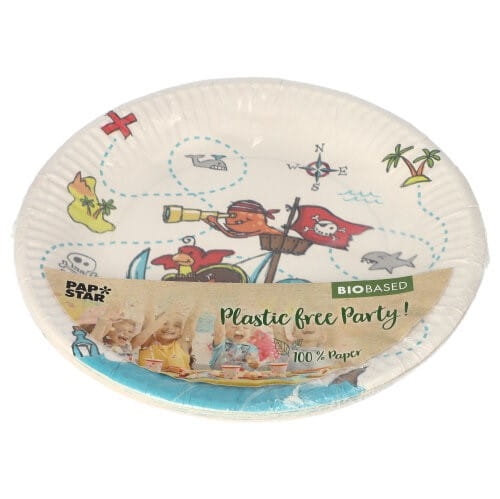 Talerz papierowy 23 cm Pirate Crew - 10 szt./opak 2