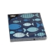 Serwetki 3-warstwowe składane 1/4 33 x 33 cm Blue Fish -20 szt./opak 2