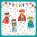 Serwetki 3-warstwowe składane 1/4, 33 x 33 cm Superhero - 20 szt./opak