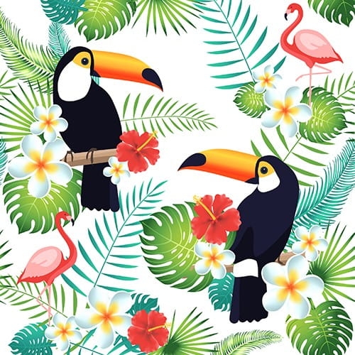 Serwetki 3 warstwowe składane 1/4 40 x 40 cm Toucan - 20 szt./opak