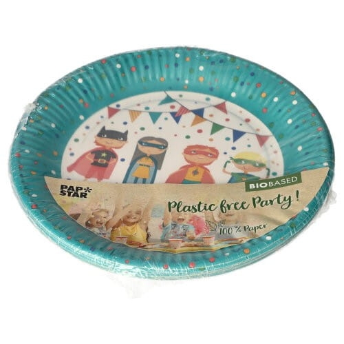 Talerz papierowy 23 cm Superhero - 10 szt./opak 2