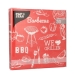 Serwetki 3-warstwowe składane 1/4 33 x 33 cm BBQ Love - 30 szt./opak 2