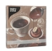 Serwetki 3-warstwowe składane 1/4 33 x 33 cm Les Chocolatier - 20 szt./opak 2