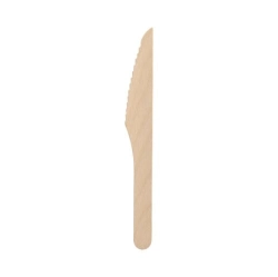 Noże drewniany 16,5 cm woskowany - 100 szt./opak